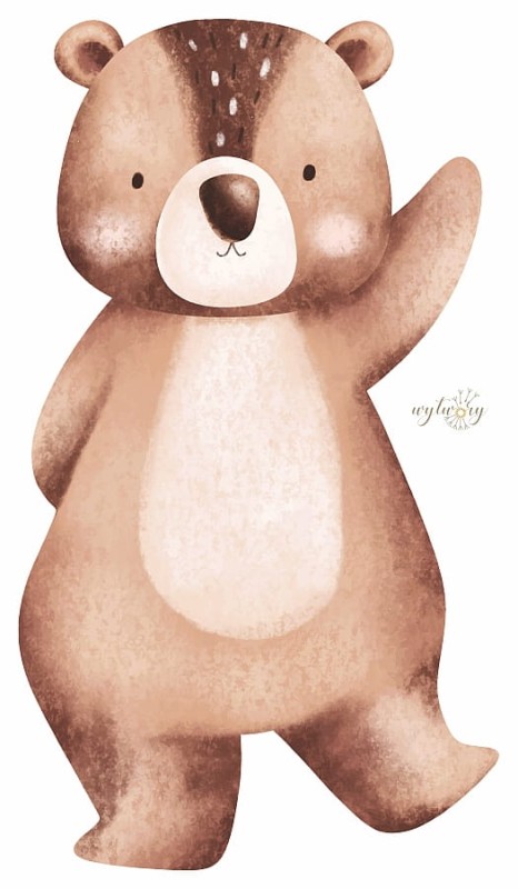 DEKORACJA WIELKOFORMATOWA - leśny zwierzak - niedźwiadek 115cm