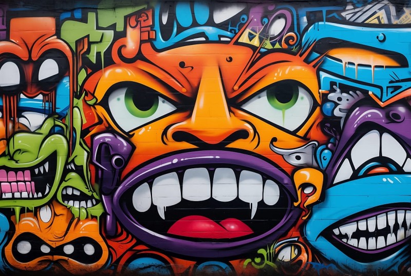 FOTOTAPETA młodzieżowa graffiti wz3 - NA WYMIAR