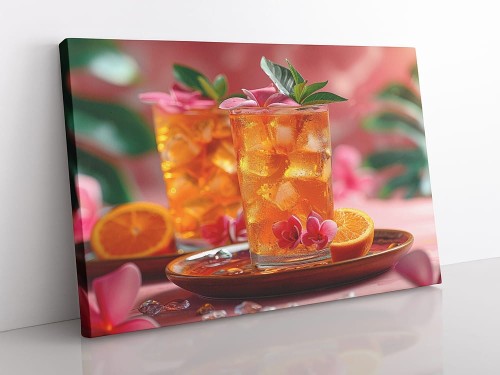 OBRAZ NA PŁÓTNIE orzeźwiający napój wz8