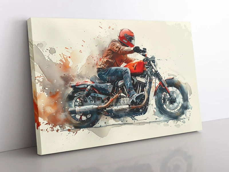 OBRAZ NA PŁÓTNIE Motocykl wz7