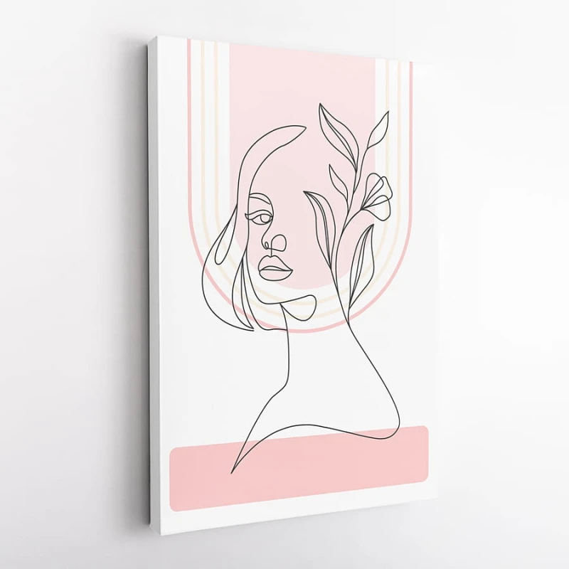 OBRAZ NA PŁÓTNIE Kobieta, One Line Art wz23