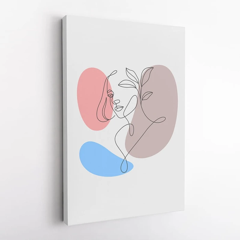 OBRAZ NA PŁÓTNIE Kobieta, One Line Art wz135