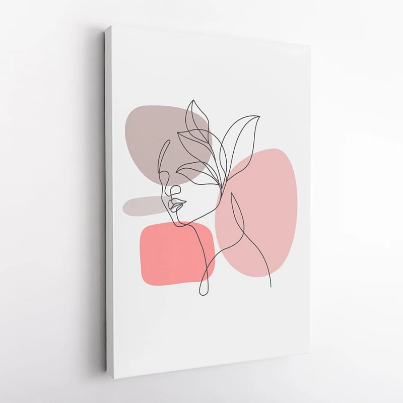 OBRAZ NA PŁÓTNIE Kobieta, One Line Art wz154