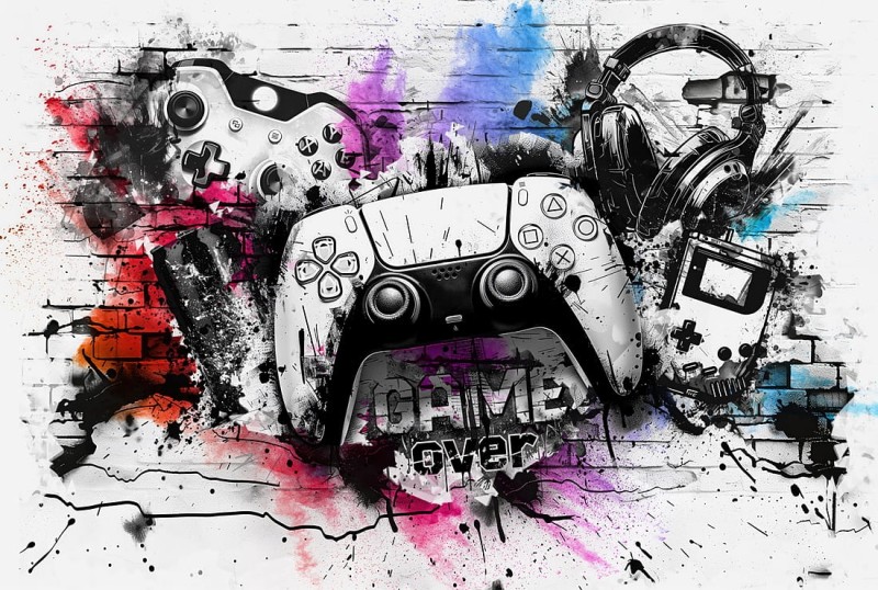 FOTOTAPETA młodzieżowa street art game wz6 - NA WYMIAR 