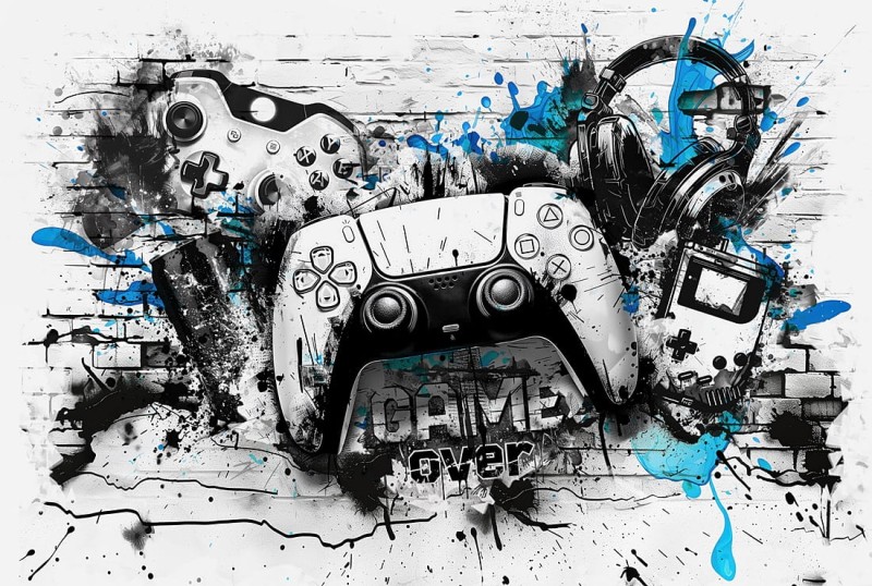 FOTOTAPETA młodzieżowa street art game wz5 - NA WYMIAR  