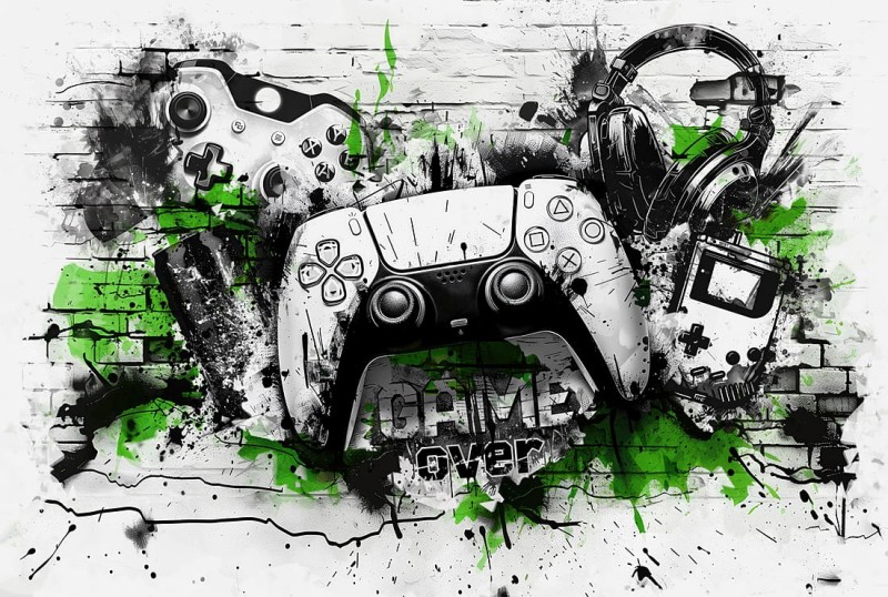 FOTOTAPETA młodzieżowa street art game wz8 - NA WYMIAR  