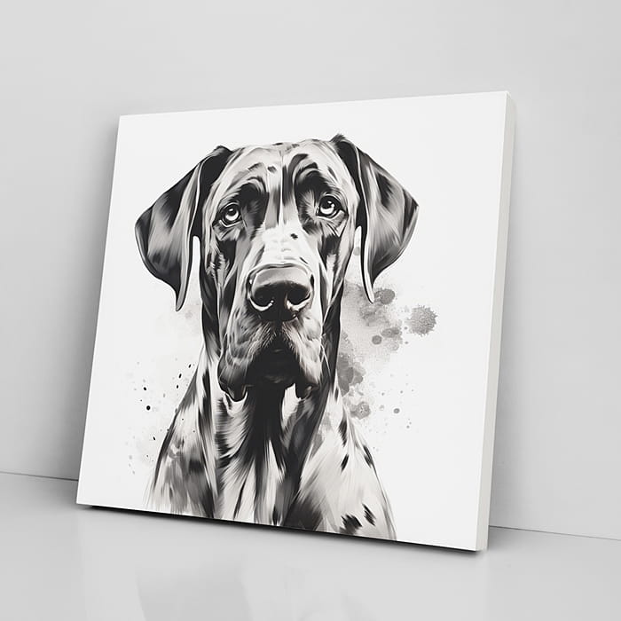 OBRAZ NA PŁÓTNIE portret psa, dog niemiecki wz2