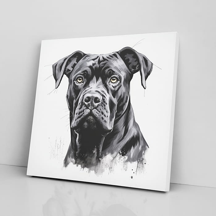 OBRAZ NA PŁÓTNIE portret psa, cane corso wz3