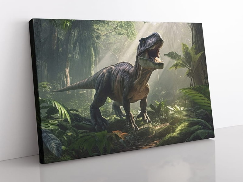 OBRAZ NA PŁÓTNIE Tyranozaur wz9