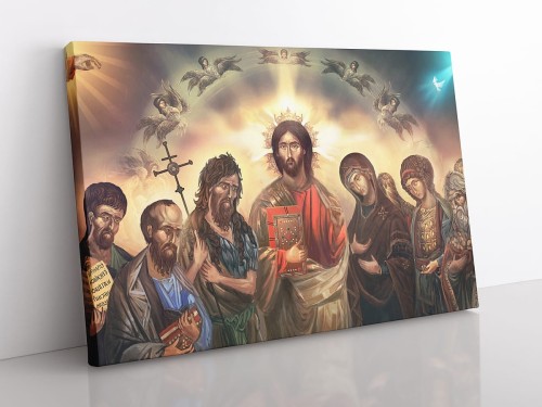 OBRAZ NA PŁÓTNIE Jezus i Wszyscy Święci