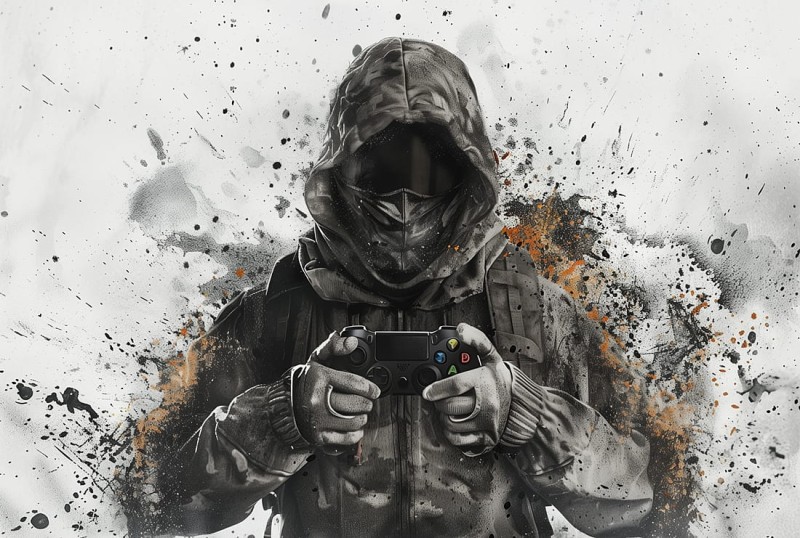 FOTOTAPETA Czarnobyl stalker z padem gamer wz12 - NA WYMIAR