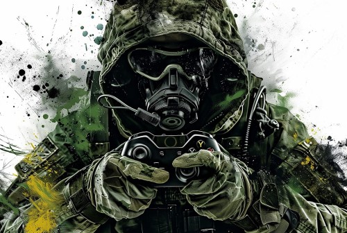 FOTOTAPETA Czarnobyl stalker z padem gamer wz13 - NA WYMIAR