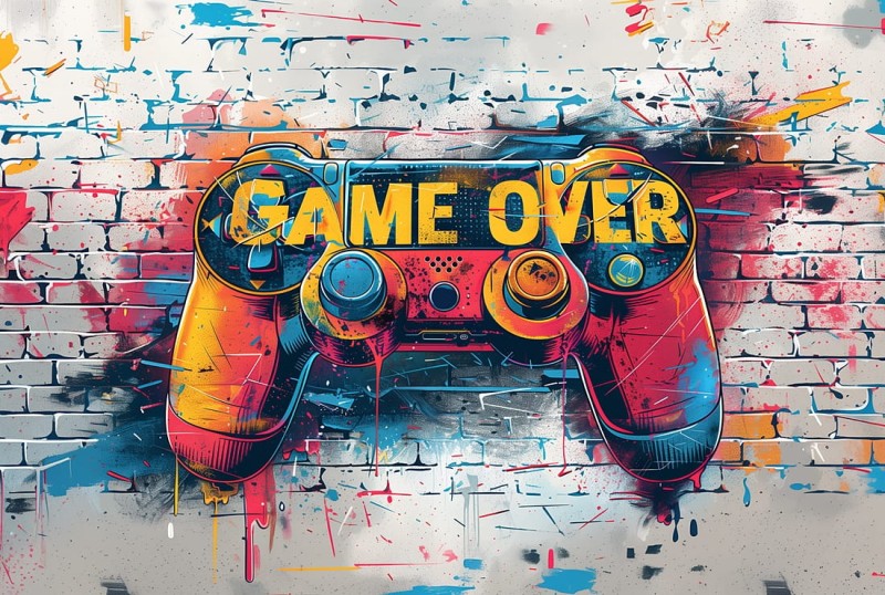 FOTOTAPETA game over wz3 - NA WYMIAR