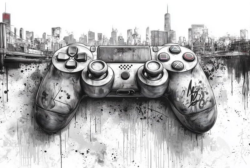 FOTOTAPETA młodzieżowa street art game wz14 - NA WYMIAR