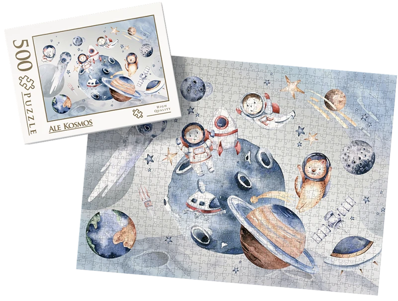 PUZZLE - ale kosmos wz1 - z pudełkiem
