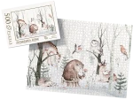 PUZZLE - zwierzątka leśne wz1 - z pudełkiem