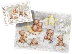 PUZZLE - misiowe figle migle - z pudełkiem