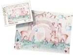 PUZZLE - wesołe lamy - z pudełkiem