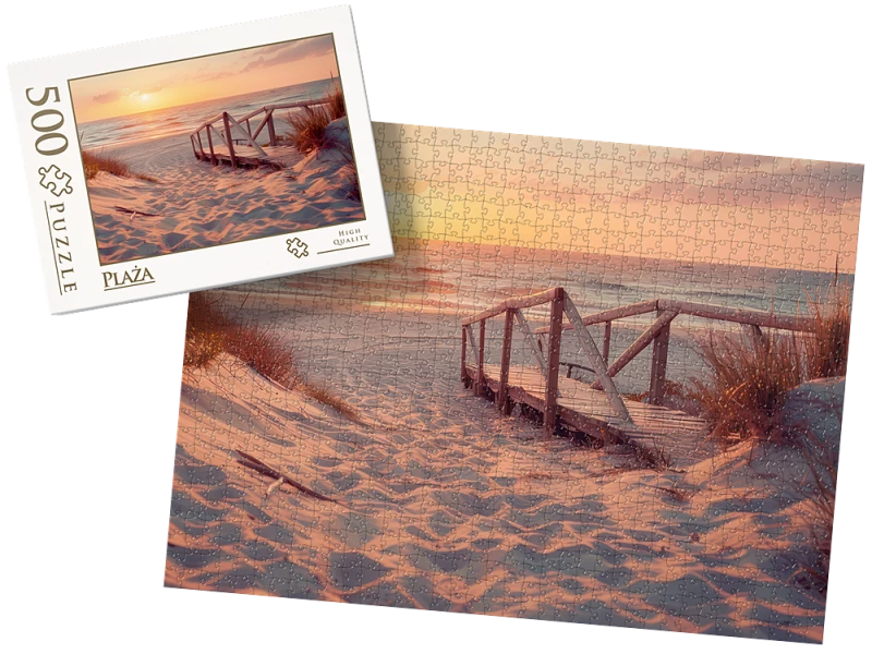 PUZZLE - Plaża wz3 - z pudełkiem