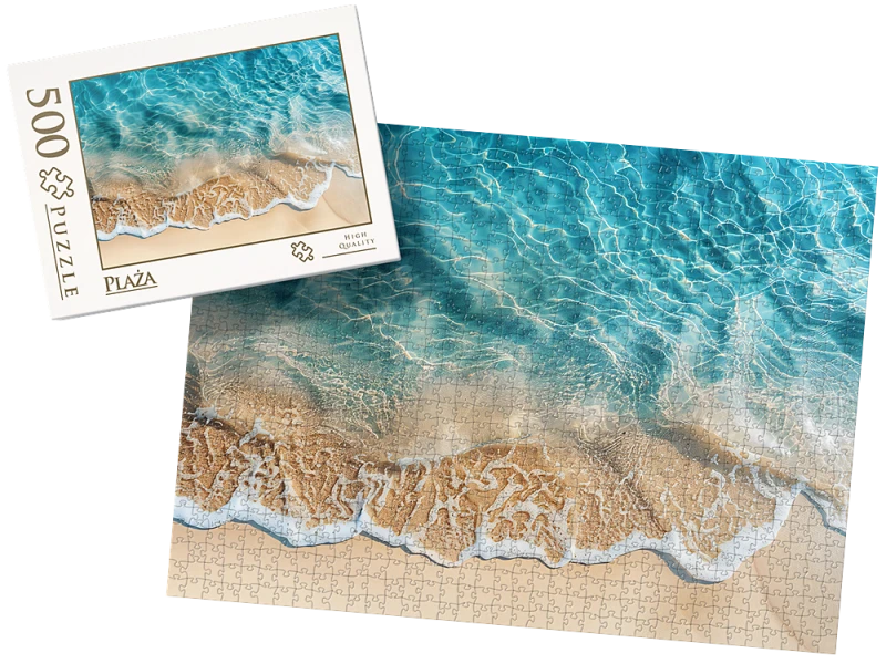PUZZLE - Plaża wz4 - z pudełkiem