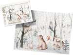 PUZZLE - zwierzątka leśne wz2 - z pudełkiem