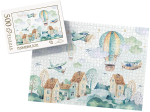 PUZZLE - podniebne loty - z pudełkiem