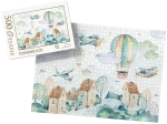 PUZZLE - podniebne loty - z pudełkiem