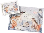 PUZZLE - leśne spotkanie wz3 - z pudełkiem