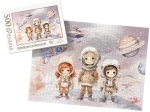PUZZLE - kosmiczne astronautki - z pudełkiem