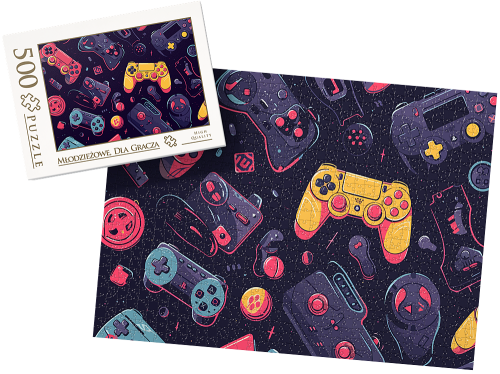 PUZZLE - młodzieżowe, dla gracza wz23 - z pudełkiem
