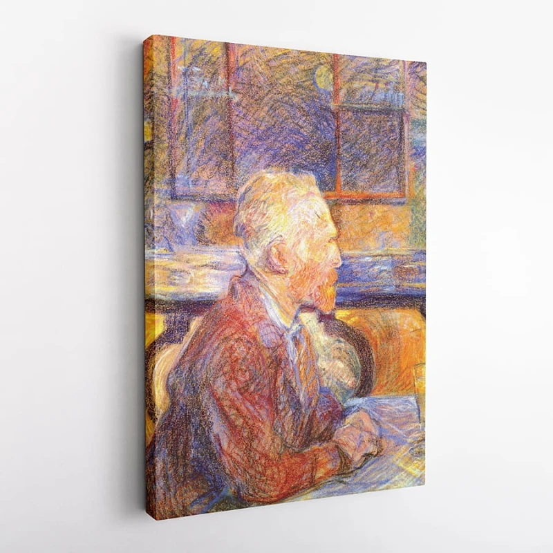 OBRAZ NA PŁÓTNIE - Henri de Toulouse-Lautrec - Portret Vincenta van Gogha