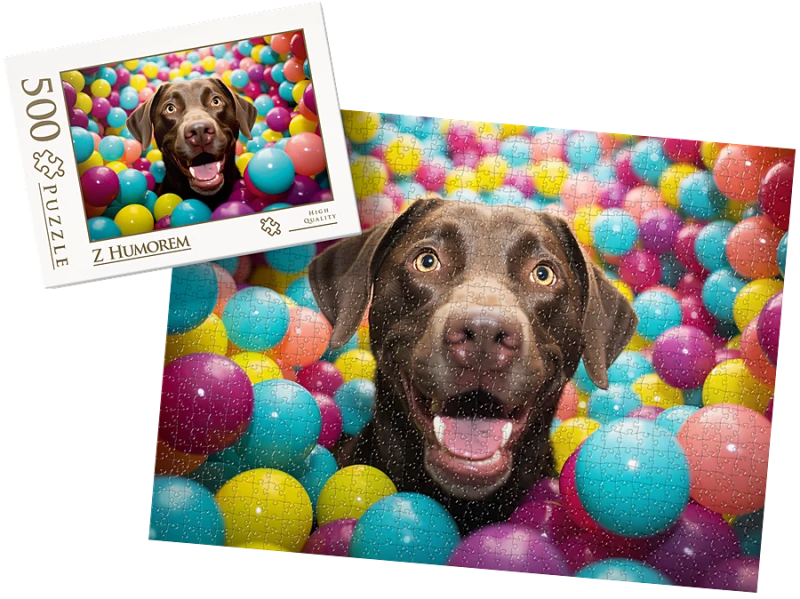 PUZZLE - Śmieszny zwierzak wz4 - z pudełkiem