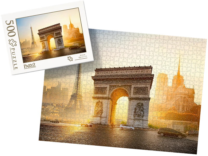 PUZZLE - Paryż wz5 - z pudełkiem