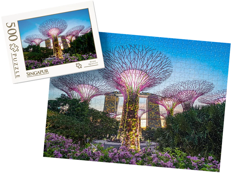 PUZZLE  - Singapur - z pudełkiem