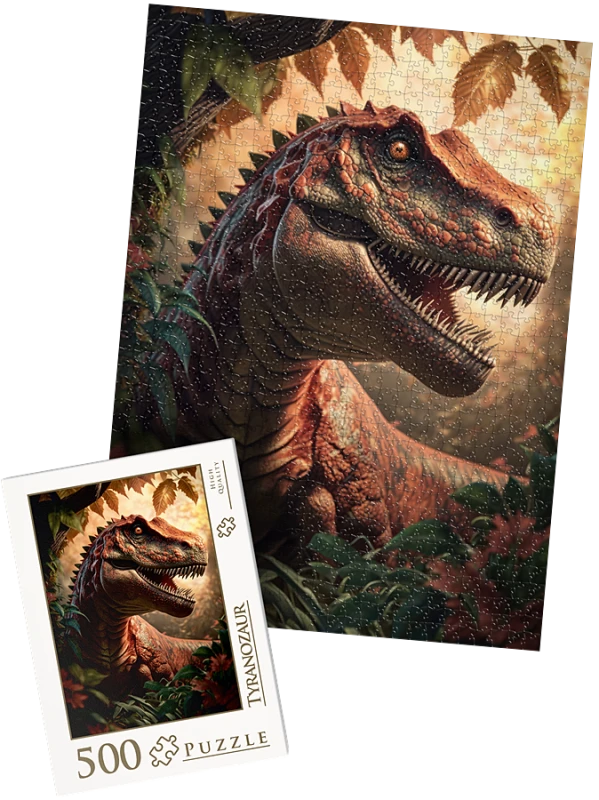 PUZZLE  - Tyranozaur wz11 - z pudełkiem