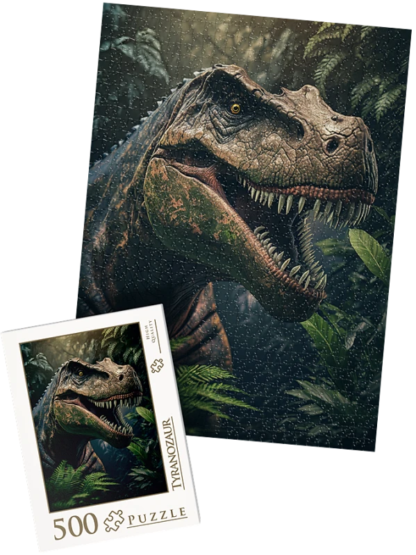 PUZZLE  - Tyranozaur wz10 - z pudełkiem