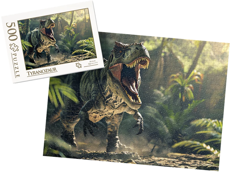 PUZZLE  - Tyranozaur wz8 - z pudełkiem