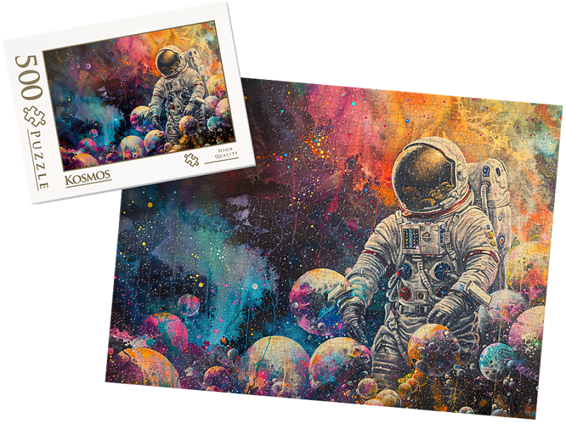 PUZZLE  - Kosmos wz13 - z pudełkiem