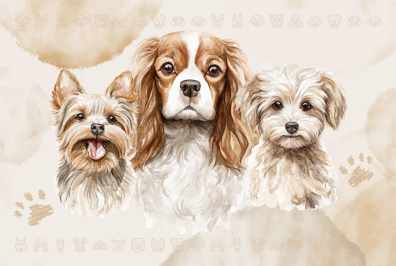 FOTOTAPETA little puppies wz1 - NA WYMIAR