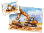 PUZZLE - plac budowy wz6- z pudełkiem