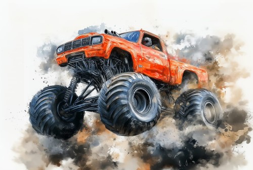 Fototapeta MONSTER TRUCK wz4 - NA WYMIAR 