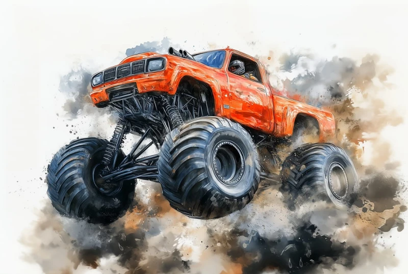 Fototapeta MONSTER TRUCK wz4 - NA WYMIAR 