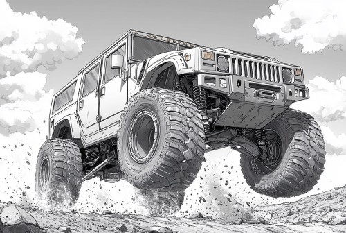 Fototapeta MONSTER TRUCK wz6 - NA WYMIAR 