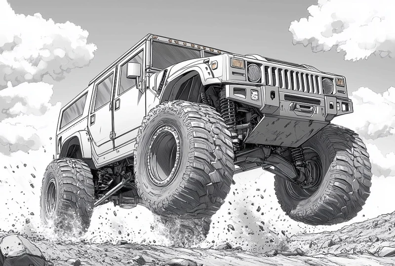 Fototapeta MONSTER TRUCK wz6 - NA WYMIAR 