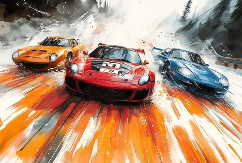 Fototapeta wyścig wz1 - NA WYMIAR 