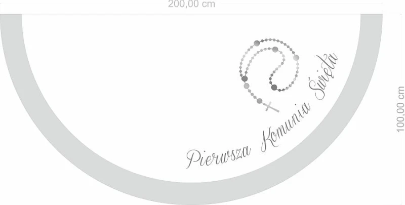 DYWAN do ścianek balonowych - pierwsza komunia