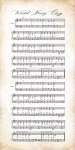WYDRUK NA PŁÓNIE kolęda Wśród Nocnej Ciszy nuty vintage - 100x200cm