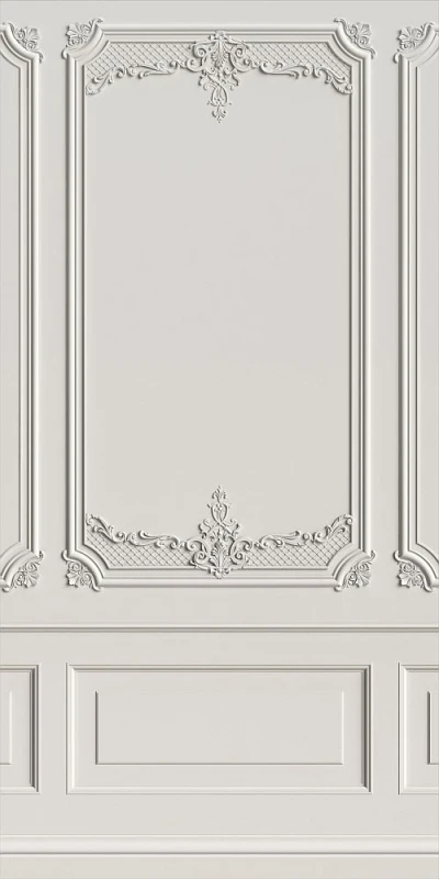 WYDRUK NA PŁÓNIE sztukateria biała - 100x200cm