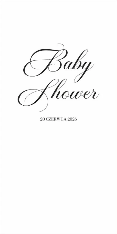 WYDRUK NA PŁÓNIE Baby Shower - 100x200cm