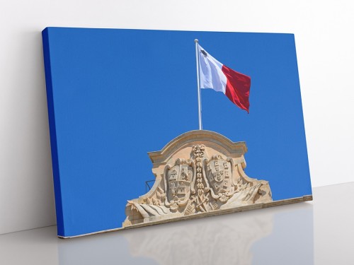 OBRAZ NA PŁÓTNIE Malta - flaga wz1
